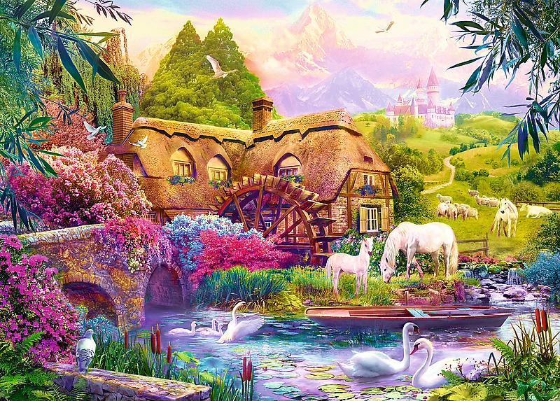 Trefl Romantic Puzzle 1000 Teile Märchenland Fairytale land 10408 
