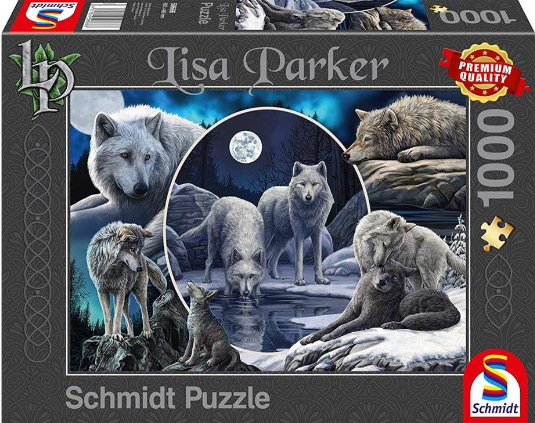 Wolf Puzzle Lisa Parker Legespiel Warriors of Winter 