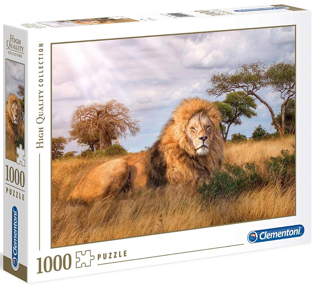 Puzzle Clementoni 1000 items: lion-king of beasts (39479 ...