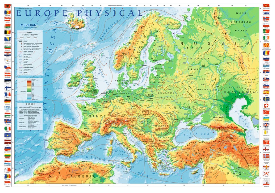 Puzzle Heye panorama of 6000 details: a map of the hemisphere 