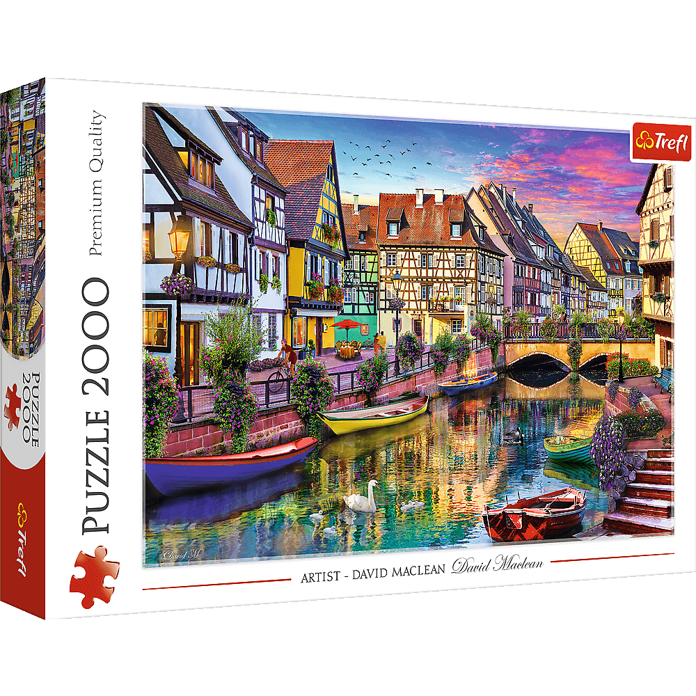 France New King 1000 Piece Jigsaw Puzzle City Collection Colmar-  Elzas 