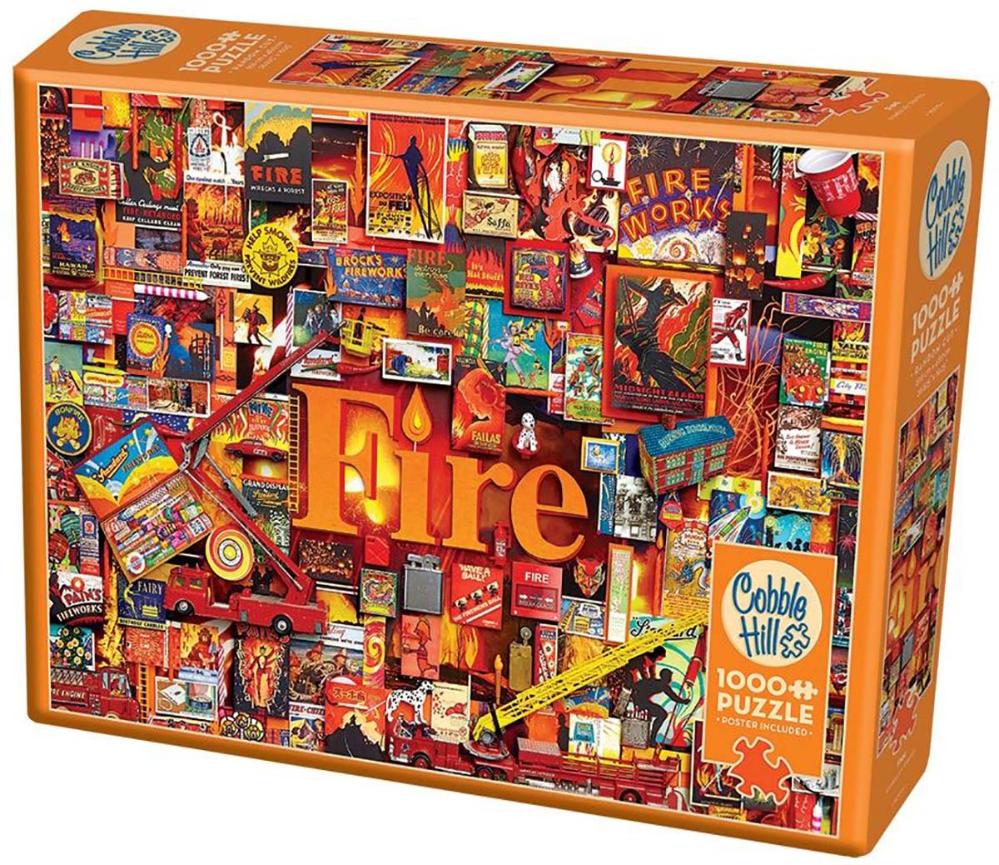 Cobble Hill Puzzle 1000 Pieces Collage Elements Fire 3992