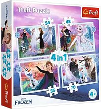 Puzzle Trefl 35#48#54#70 details: Magic in the forest, Frozen