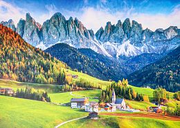 Artpuzzle 1000 pieces puzzle: Italy. Santa Magdalena Village