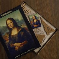 Wooden UNIDRAGON Puzzle 1000 pieces: Portrait of Mrs. Lisa del Giocondo