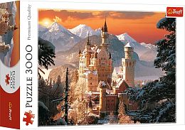 Trefl jigsaw puzzle 3000 pieces: Winter Neuschwanstein castle