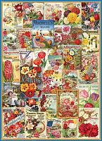 Puzzle Eurographics 1000 pieces: Vintage book cover with flowers