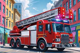 Trefl 60-piece Puzzle: Fire Truck