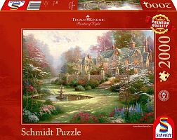 Schmidt puzzle 2000 details: the Estate. Thomas Kinkade