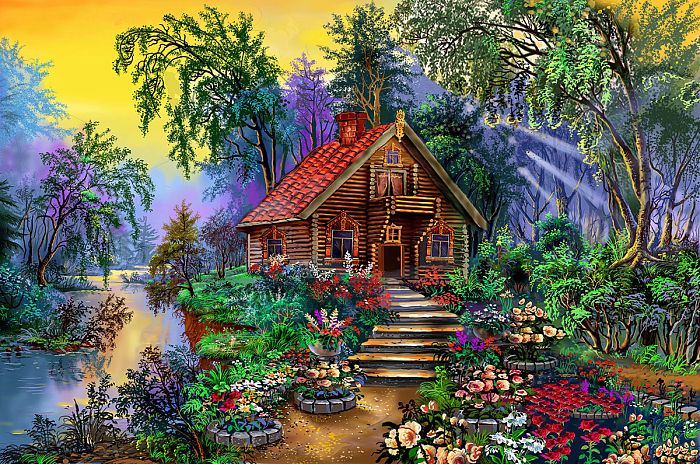 Freys 1500-piece puzzle: The path to the house PZL-1500/04