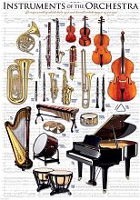 Eurographics 1000 pieces puzzle: Orchestra Instruments