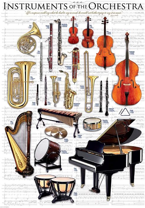 Eurographics 1000 pieces puzzle: Orchestra Instruments 6000-1410