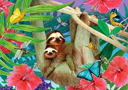 Enjoy 1000 Pieces Puzzle: Cute Sloths