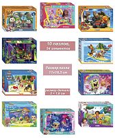 A set of puzzles for children 10 pieces of 54 pieces: Nickelodeon Junior