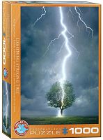 Puzzle Eurographics 1000 pieces: lightning Strike to a tree