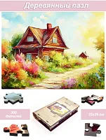 Puzzle 300 House in the village. Village No. 2