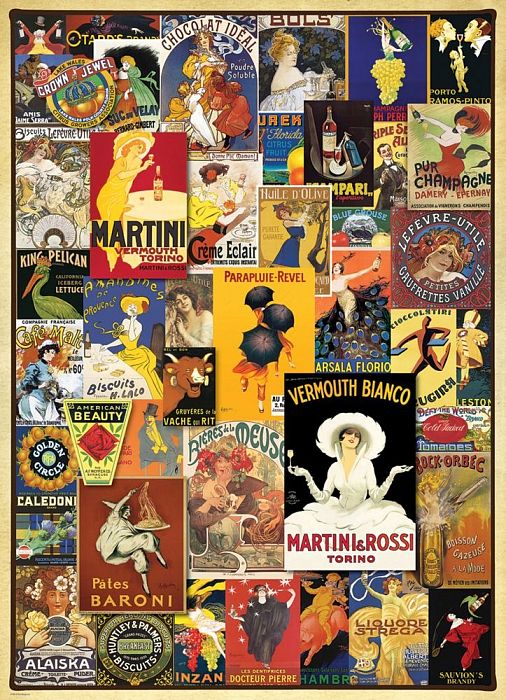 Eurographics 1000 Pieces Puzzle: Vintage Posters 6000-0769