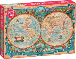 Cherry Pazzi 2000 Puzzle details: A map of the world of Great Discoveries