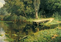 Stella puzzle 1500 pieces: Overgrown pond