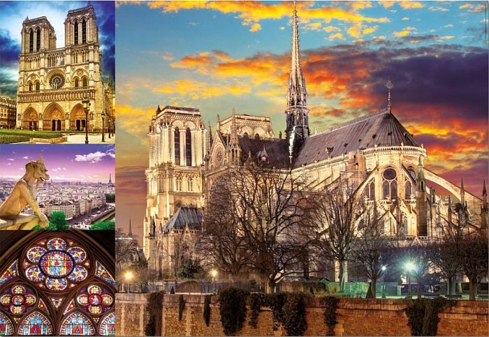 Puzzle Educa 1000 pieces: Notre Dame, collage 18456