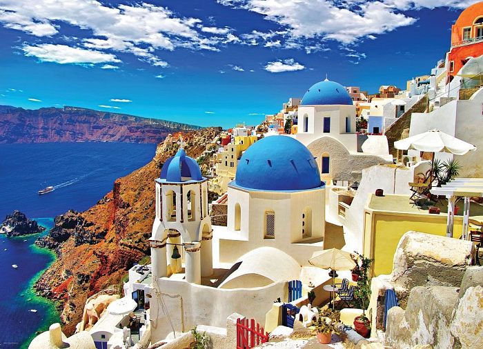 Puzzle Eurographics 1000 pieces: Oia Santorini Greece 6000-0944