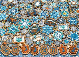 Cobble Hill Puzzle 1000 Pieces: Hanukkah Cookies