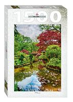 Puzzle Step 1500 parts: the Netherlands. The Hague. Japanese garden
