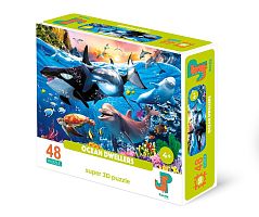 3D Jazzle Puzzle 48 pieces: Ocean Dwellers