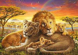 Schmidt 1000 Pieces Puzzle: The Family of Lions