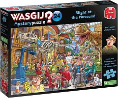 Puzzle Jumbo 1000 pieces: Wasgij. The mess in the museum (Mystery 24)