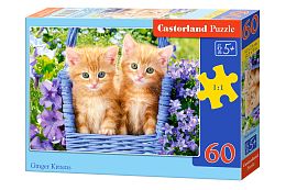 Castorland Puzzle 60 pieces: Red Kittens