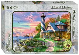 Step puzzle 1000 pieces: House by the sea