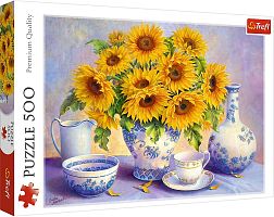 Trefl puzzle 500 pieces: Sunflowers