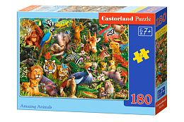 Castorland Puzzle 180 pieces: Amazing Animals