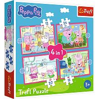 Puzzle Trefl 35#48#54#70 details: Peppa loves adventures