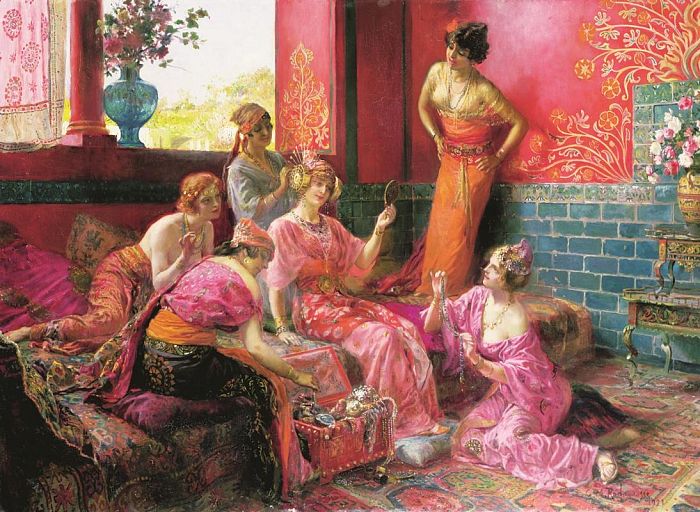 Anatolian 1000 pieces puzzle: Concubines in a Harem ANA.1117