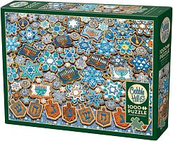 Cobble Hill Puzzle 1000 Pieces: Hanukkah Cookies