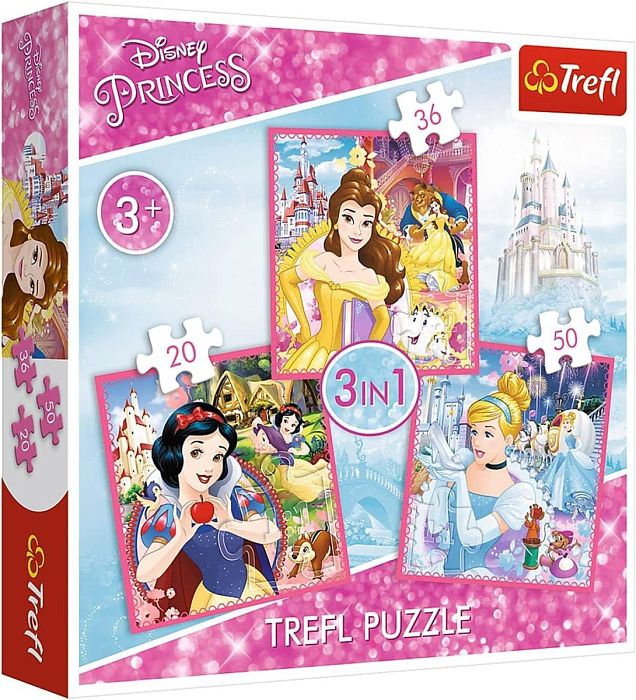 Puzzle Trefl 20х36х50 details: the Enchanted world of princesses TR34833