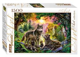 Puzzle Step 1500 parts: the Wolves