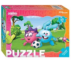 Maxi Step puzzle 30 pieces: Smeshariki (contour)