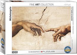 Puzzle Eurographics 1000 pieces: the Creation of Adam (element)