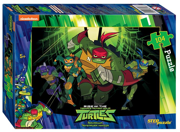 Puzzle Step 104 parts: teenage Mutant Ninja turtles (Nickelodeon) 82186