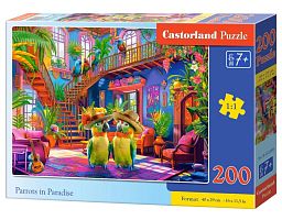 Castorland 200 Pieces Puzzle: Paradise for Parrots