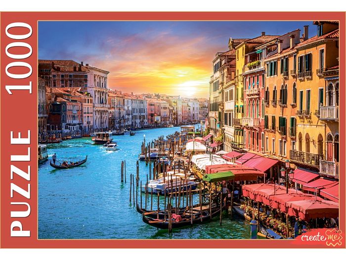 Puzzle Red Cat 1000 pieces: Italy. Unforgettable Venice ШТП1000-4295