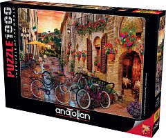 Puzzle Anatolian 1000 pieces: Bike Ride in Tuscany