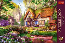 Trefl 1000 Pieces Puzzle: Tea Time. Forest Cottage