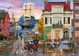 Schmidt 1000 Piece Puzzle: A Ship in the Harbor