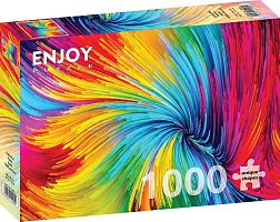 Enjoy 1000 Pieces Puzzle: A colorful swirl of colors