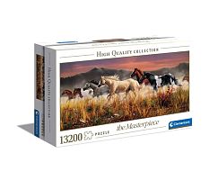 Puzzle Clementoni 13200 details: a Herd of horses