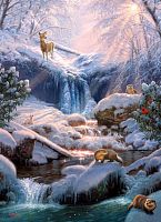 Cobble Hill 1000 Pieces Puzzle: Winter Waterfall